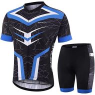 BALEAF Mens Cycling Jersey Set Bicycle Short Sleeve Mountain Bike Shirts Clothing Outfit MTB Summer UPF50+