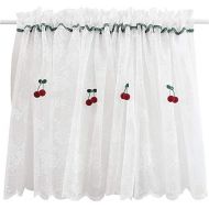 Brand: LucaSng LucaSng English Country Art Embroidered Gauze Curtain Bistro Kitchen Curtain Lace Panel Curtain