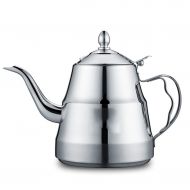 SJQ-coffee pot Coffee pot 304 Stainless Steel lid Anti-Scalding Handle Kettle 4 Cups Teapot 45.7 ounces Home