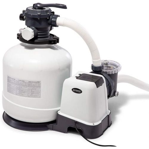 인텍스 Intex 3000 GPH Above Ground Pool Sand Filter Pump & Intex Pool vacuum Cleaner