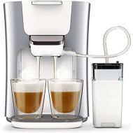[아마존베스트]Philips Senseo HD6574/20 Latte Duo Coffee Pad Machine (2 Coffee, Fresh Milk), Silver