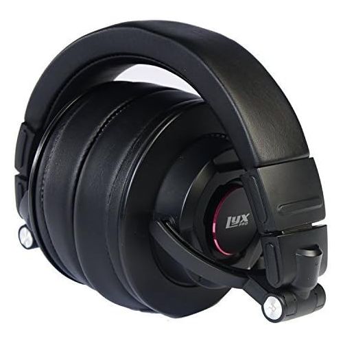  [아마존베스트]LyxPro HAS-30 Closed Back Over-Ear Professional Recording Headphones for Studio Monitoring, DJ and Home Entertainment,Black