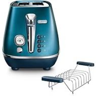 De’Longhi DeLonghi Distinta Flair CTI2103.BL Toaster with 2 Slotted Toaster / Roll Attachment / Removable Crumb Drawer / Prestige Blue