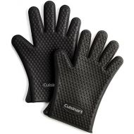 Cuisinart CGM-520 Heat Resistant Silicone Gloves, Black (2-Pack)