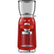Smeg 50s Retro Style Aesthetic Coffee Grinder, CGF01 (Red)
