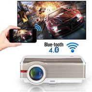 ZCGIOBN LED Video Projector Wireless Bluetooth 5000 Lumens WXGA LCD Smart HD Android WiFi Home Theater Outdoor Proyector HDMI USB VGA AV Audio Zoom for 1080P Movie Gaming TV Stick DVD Smar