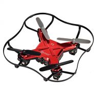 Contixo Mini Pocket Drone 4CH 6 Axis Gyro RC Micro Quadcopter with 3D Flip, Intelligent Fixed Altitude (Hover Mode) (Red)