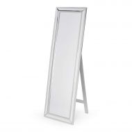 BeUniqueToday Modern Classic Art Deco Beveled Floor Mirror with Easel Style Stand, This Rectangular Mirror Features an Easel Style Stand with an Elegant Art Deco Vibe, A Great Addi