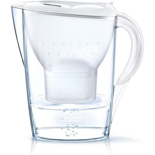  Brita Carafe with water filter, compatible with Maxtra+ cartridges, colour: white, 2.4 L, white.