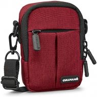 Cullmann 90222 Malaga Compact 300 red Camera case Bag for Compact Camera Water-Repellent Rip-Stop Polyester with PU Coating Carry Strap with snap Hook Front Bag Inner Pocket Belt L