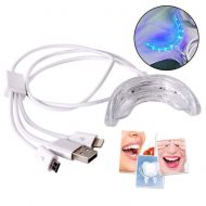 WJ Smart LED Teeth Whitening Device, Portable Blue Light 3 USB Ports Android iOS Dental Bleaching System, Household Braces