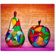 [아마존베스트]DekoGlas von Decorative Glass Decorative Fruit Glass Hob Cover with Dots One Piece and two-piece Design Chopping Board, Splash Guard, Serving Platters, Kitchen Background
