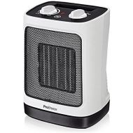 Pro Breeze TM 2000W Mini ceramic fan heater with automatic oscillation, two power levels, energy saving operation, white