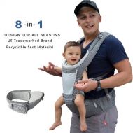 DADA DaDa Hip Seat Baby Carrier, Airflow 360 Ergonomic Baby Carrier with hip seat for Infants and Toddler (New Generation backpack carrier ) for all seasons, perfect for nursing, hiking