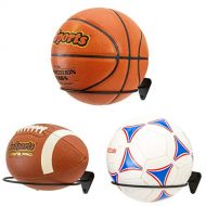 GoSports Wall Mounted Ball Stand Holder for Sports Balls (Basketballs, Soccerballs, Footballs) - 3 Pack