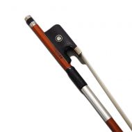 Paititi Full Size Cello Bow Pernambuco Wood with Double Pearl Eye Mongolian Horsehair Well Balanced with FREE Bow Case