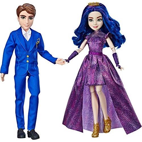 디즈니 Disney Descendants 3 Royal Couple Engagement, 2 Doll Pack with Fashions and Accessories Brown/a