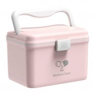C&Q CQ Pink Medicine Chest Household Large Capacity Family Multi-Layer Medicine Box First Aid Box Storage...
