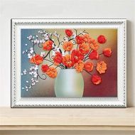 Brand: LucaSng LucaSng DIY 5D Diamond Painting Set Flower Vase Full Drill Crystal Rhinestone Embroidery Crystal Cross Stitch Picture Canvas Wall Decoration, 70 x 100 cm