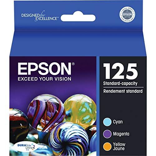 엡손 Epson T125520 (125) Ink, Cyan, Magenta, Yellow 3/Pk