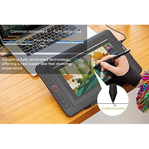  [아마존베스트]XP Pen Artist 12 Pro 11.6 Inch Graphics Tablet with Pen IPS Display Drawing Tablet 60° Tilt Detection for Remote Learning Home Office