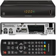 THOMSON THC300 HD Receiver for Digital Cable TV DVB C Full HD (HDTV, HDMI, SCART, USB, Media Player) Black