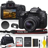 Canon EOS 90D DSLR Camera with 18-55mm Lens, Padded Case, Memory Card, and More - Starter Bundle Set (International Model)