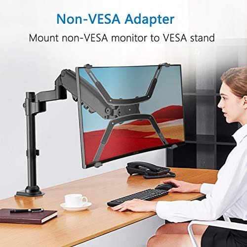  [아마존베스트]HUANUO Not VESA adapter mounting kit for 17-27 inch LED/LCD/OLED screens without VESA holes (only for monitor arm with a 75 mm VESA plate).