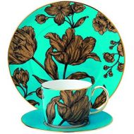 Wedgwood 3 Piece Vibrance Tea Plate Set, Turquoise