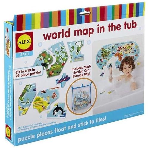  ALEX Toys ALEX Bath World Map in the Tub