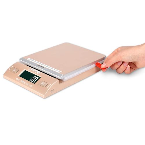  Acteck 86LBx0.1OZ Digital Shipping and Postal Scale with Batteries, USB Cable and AC Plug (Gold)
