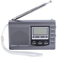 [아마존베스트]-Service-Informationen Vbestlife Mini Portable Radio, FM/MW/SW Receiver with Digital Alarm Clock FM Radio Receiver, grey