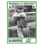 Autograph Warehouse John Mize Baseball Card (New York Giants) 1982 TCMA Greatest Sluggers #25