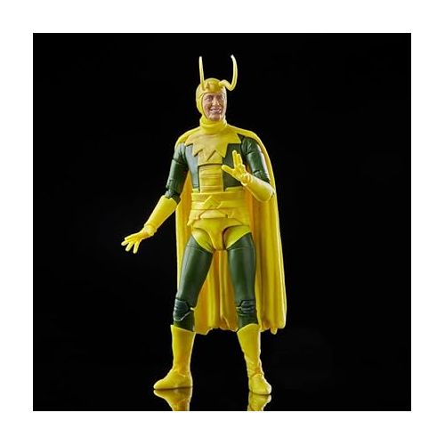 마블시리즈 Marvel Legends Series MCU Disney Plus Classic Loki Action Figure 6-inch Collectible Toy, 5 Accessories and 1 Build-A-Figure Part