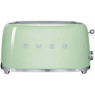 Smeg TSF02PGUS 50s Retro Style Aesthetic 4 Slice Toaster, Pastel Green