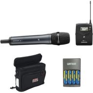 Sennheiser ew 135P G4 Camera-Mount Wireless Microphone System with 835 Handheld Mic, Mobile Pack & 4-Hour Rapid Charger Kit