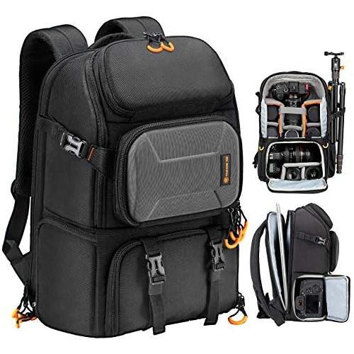  TARION Pro Camera Backpack Large Camera Bag with Laptop Compartment Tripod Holder Waterproof Raincover Outdoor Photography Hiking Travel Professional DSLR Camera Bag Backpack for M