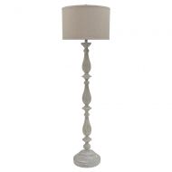 Signature Design by Ashley Ashley Furniture Signature Design - Bernadate Floor Lamp - Vintage Style - Whitewash