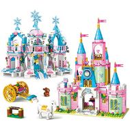 EP EXERCISE N PLAY Friends Building Blocks Toys for Girls Age 6 12 Princess Castle Building Sets for Girls Magical Ice Palace Toy Castle Blocks Kit STEM Learning Roleplay Blocks for Kids Girls Christ