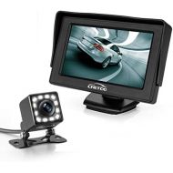 Chetoo Rear View Camera Car Rear View with Night Vision 12 LED 170° Angle Waterproof Reversing System + 4.3 Inch LCD Car Monitor