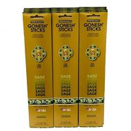 인센스스틱 Gonesh Incense Sticks Extra Rich Collection: Sage 12 Pack (20 Sticks/Pack)
