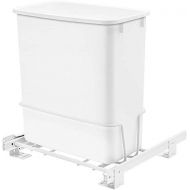 Rev-A-Shelf RV-814PB 20-Quart Undermount Vanity Kitchen Cabinet Pullout Waste Container, White