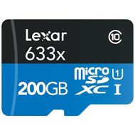 Lexar High-Performance microSDXC 633x 200GB UHS-I w/USB 3.0 Reader Flash Memory Card - LSDMI200BBNL633R