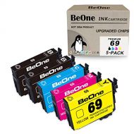 BeOne Remanufactured Ink Cartridge Replacement for Epson 69 T69 5-Pack to Use with Stylus NX415 NX510 NX400 NX110 NX215 NX300 NX100 NX515 Workforce 610 500 30 600 310 615 40 Printe