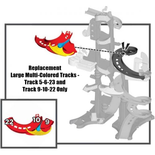  Fisher-Price Replacement Parts for Little People Take Turns Skyway - FHG51 ~ Replacement Large Multi-Colored Tracks ~ Track 5-6-23 and Track 9-10-22