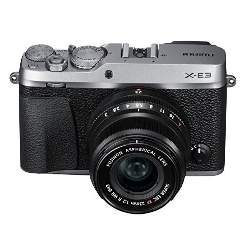 후지필름 Fujifilm X-E3 Mirrorless Digital Camera w/XF23mmF2 R WR Kit - Silver