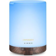 URPOWER 2nd Gen 300ml Aroma Essential Oil Diffuser Night Light Ultrasonic Air Cool Mist Humidifier with AUTO Shut Off and 6-7 Hours Continuous Diffusing and 4 Timer Settings for Home Office Yoga Spa
