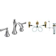 Moen T4520-9000 Wynford Polished Two-Handle High Arc Bathroom Faucet with Valve, Chrome