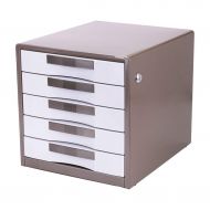File cabinets with Lock 5 Layer Desktop Drawer Cabinet Data Storage Box Desktop Office Flat