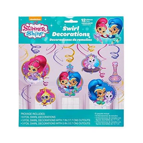  Amscan 671653 Foil Swirl decoration | Shimmer and Shine Collection | Party Accessory 7 12 ct